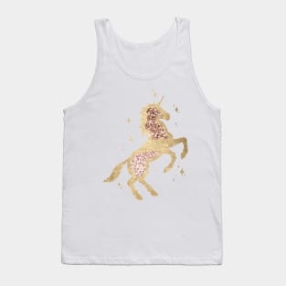 Sparkling rose gold unicorn II Tank Top